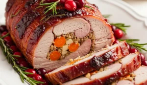 Cranberry‑Marinated Pork Roast