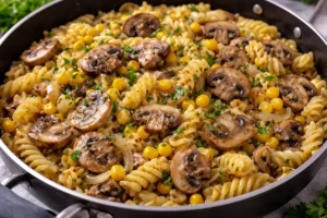 Lenten Mushroom, Corn, and Pasta Stew
