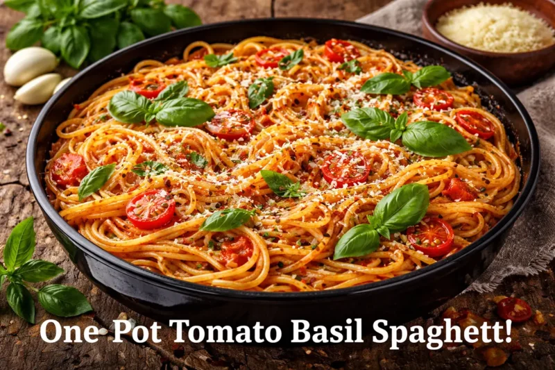 One-Pan Skillet Spaghetti with Fresh Tomato-Basil Sauce 3 One-Pan Skillet Spaghetti with Fresh Tomato-Basil Sauce