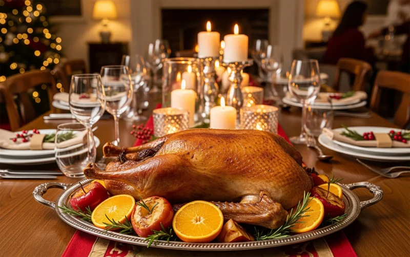 Crisp Roast Goose Stuffed with Apples and Oranges 3 Roast Goose with Apples and Oranges