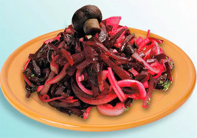Easy Beet and Mushroom Salad 3 Beet and Mushroom Salad