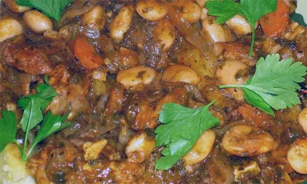 Beans with meat