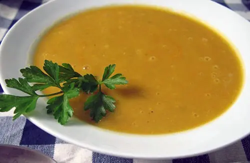 Easy Creamy Tomato and Pumpkin Puree Soup 3 Pureed soup