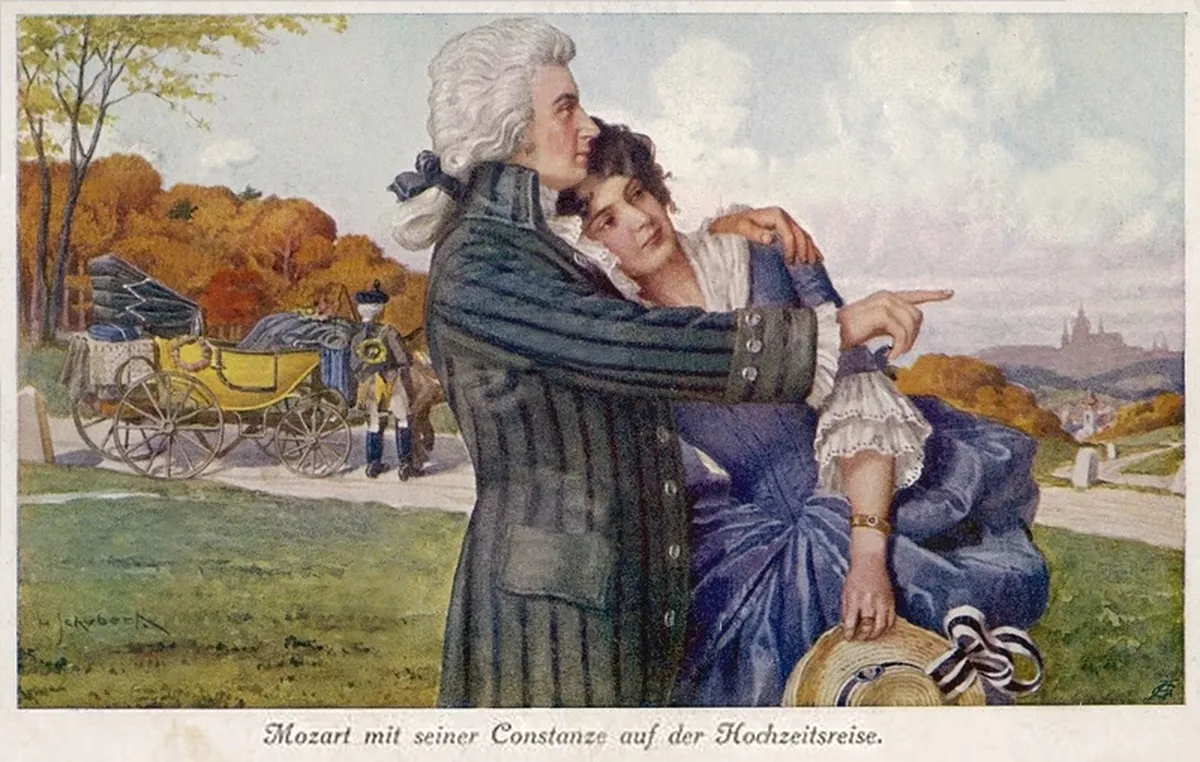 Wolfgang and Constanze volfgang i konstancziya. lystivka hih st.