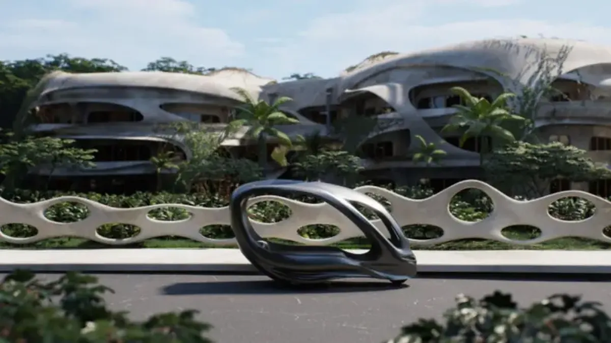 In Mexico, a graceful electric car has been developed for eco-friendly leisure.