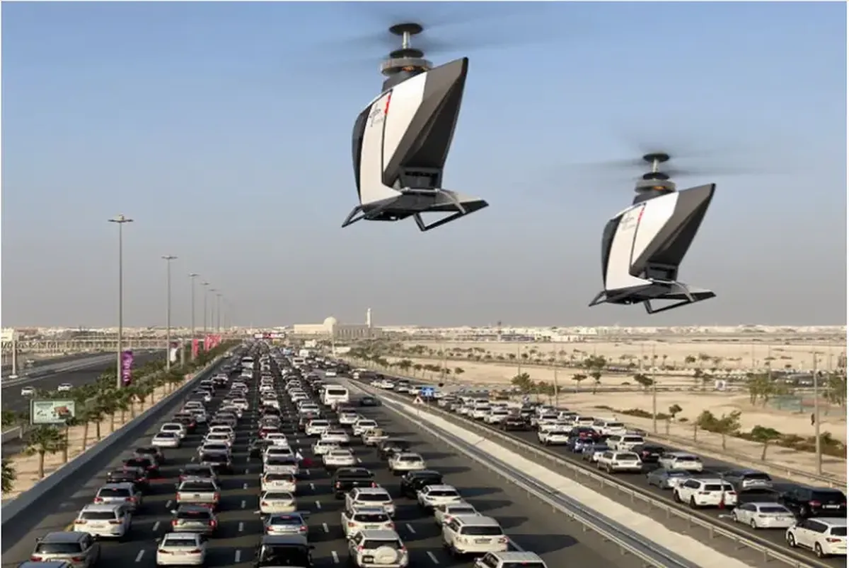 FlyNow Revolution: Expo 2030 guests will travel in these compact electric helicopters.