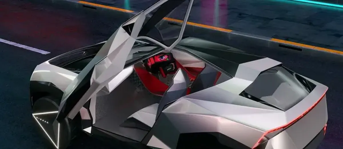 In an origami style, Nissan presents an electric car for creative people.