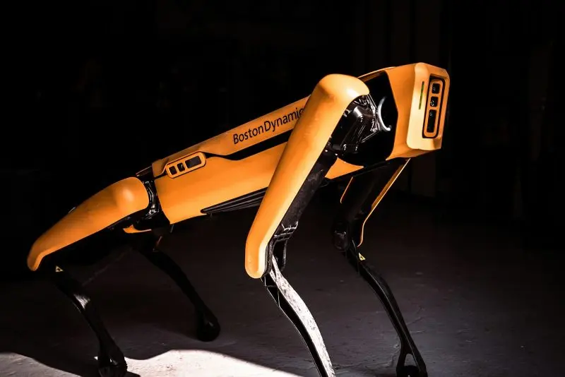 Robotic dog learns to open doors with its paw and even pick up stones 3 A close-up of a hair dryer in the dark.