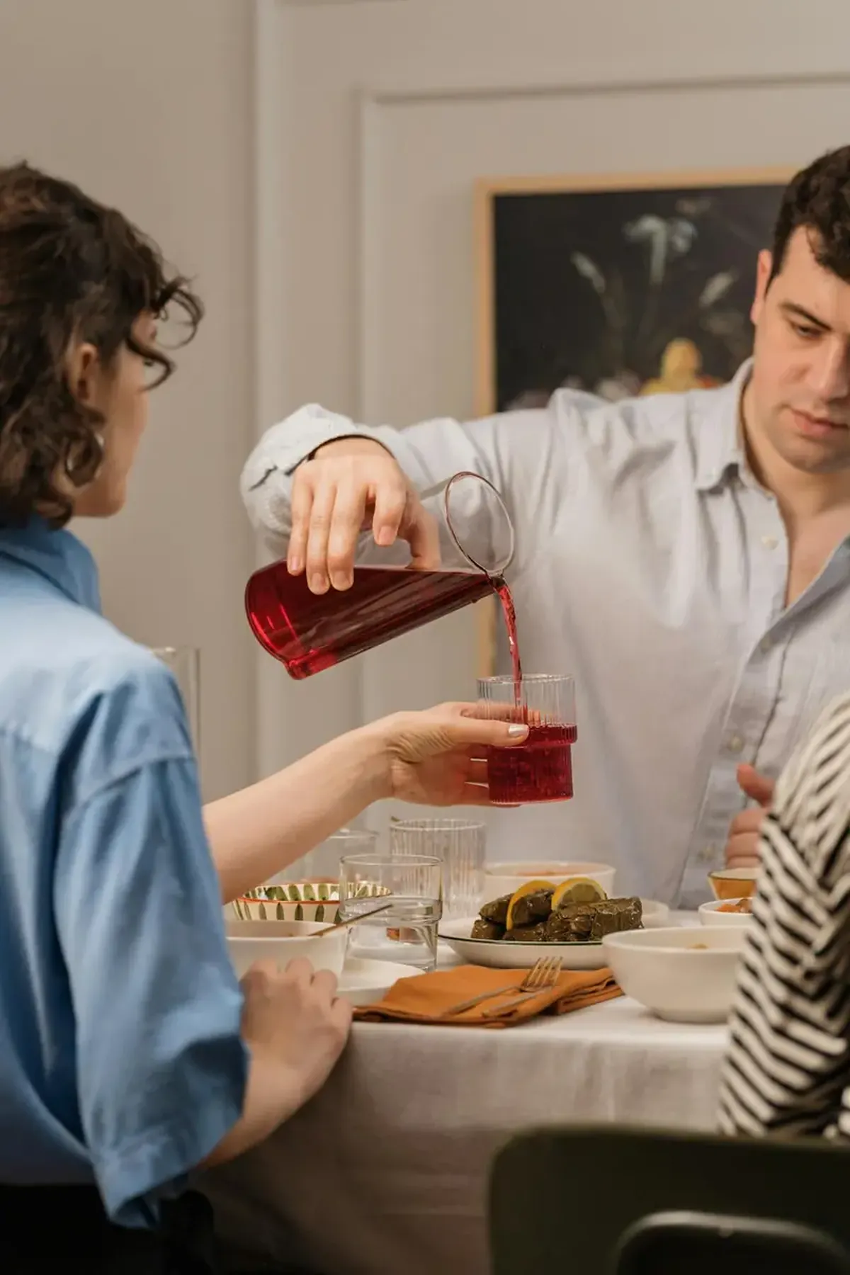 The magical elixir: red grape juice enhances male libido.