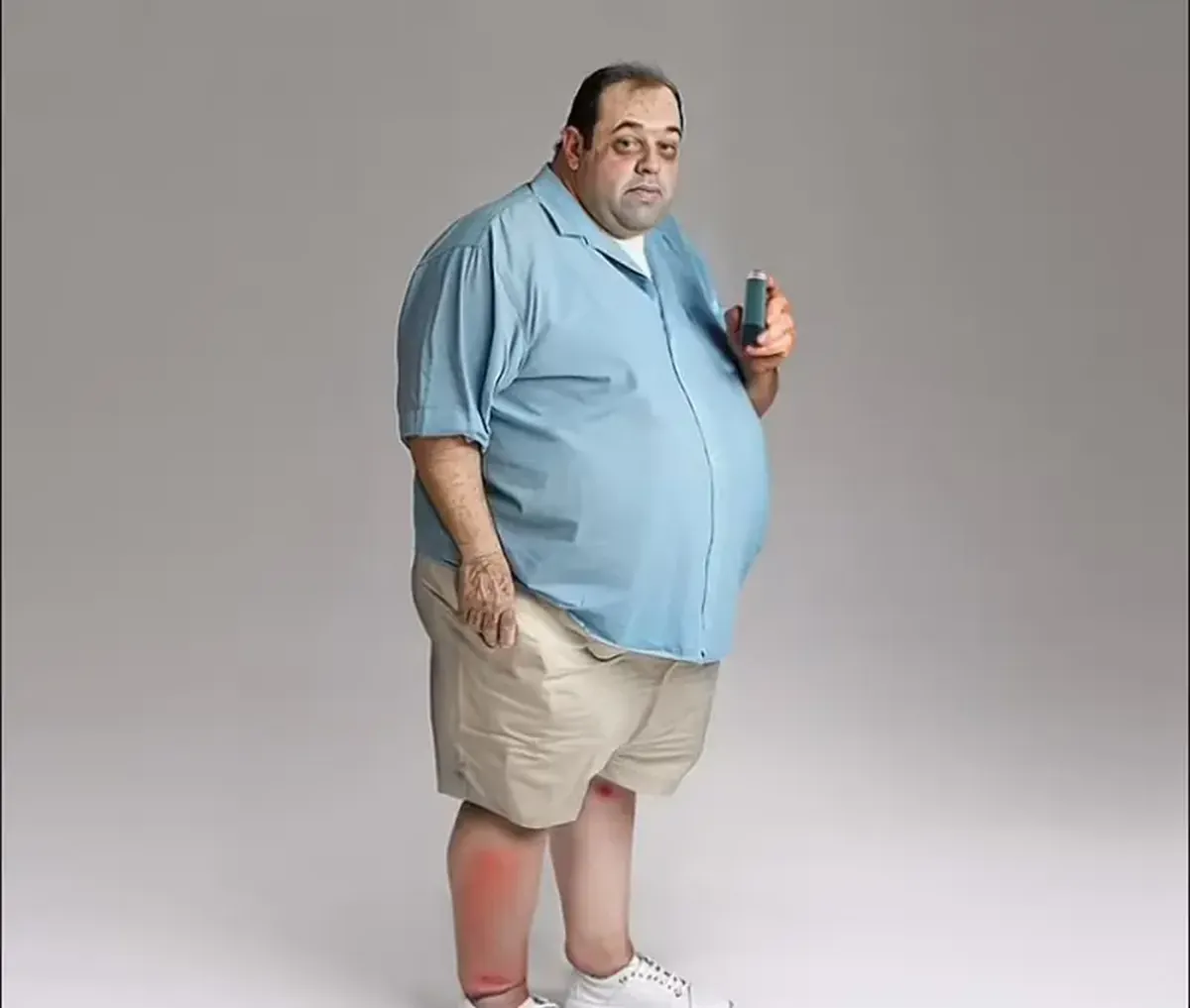 AI imagined what a junk-food lover will eventually look like.