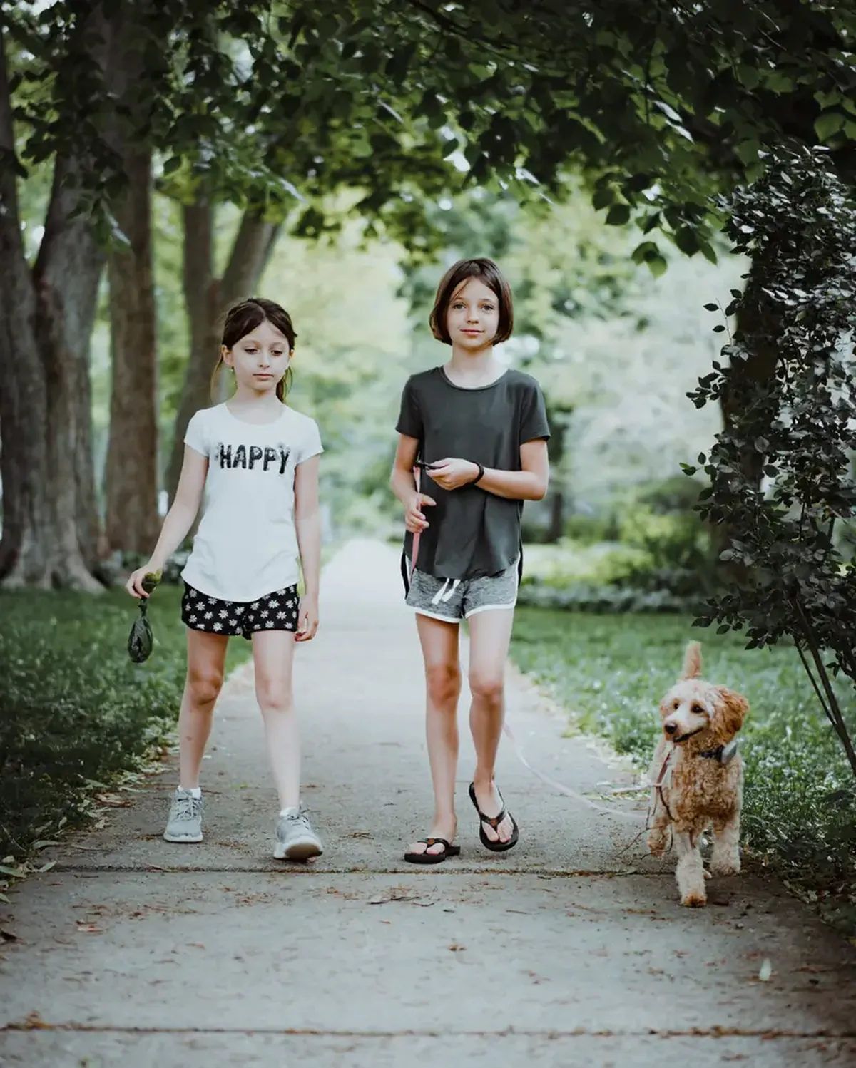 Why a family dog can add nearly an hour of activity to a girl's day 5 Having a dog at home guarantees a girl's active lifestyle.