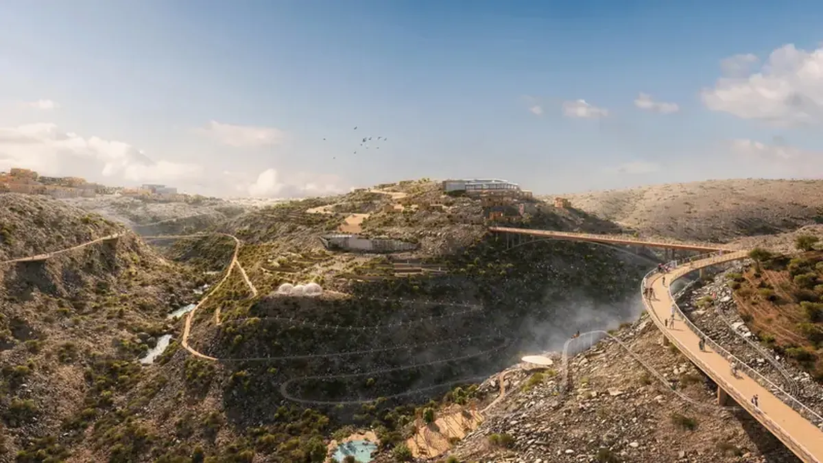 Dizzying thrills: an innovative resort will rise in Oman’s mountains.