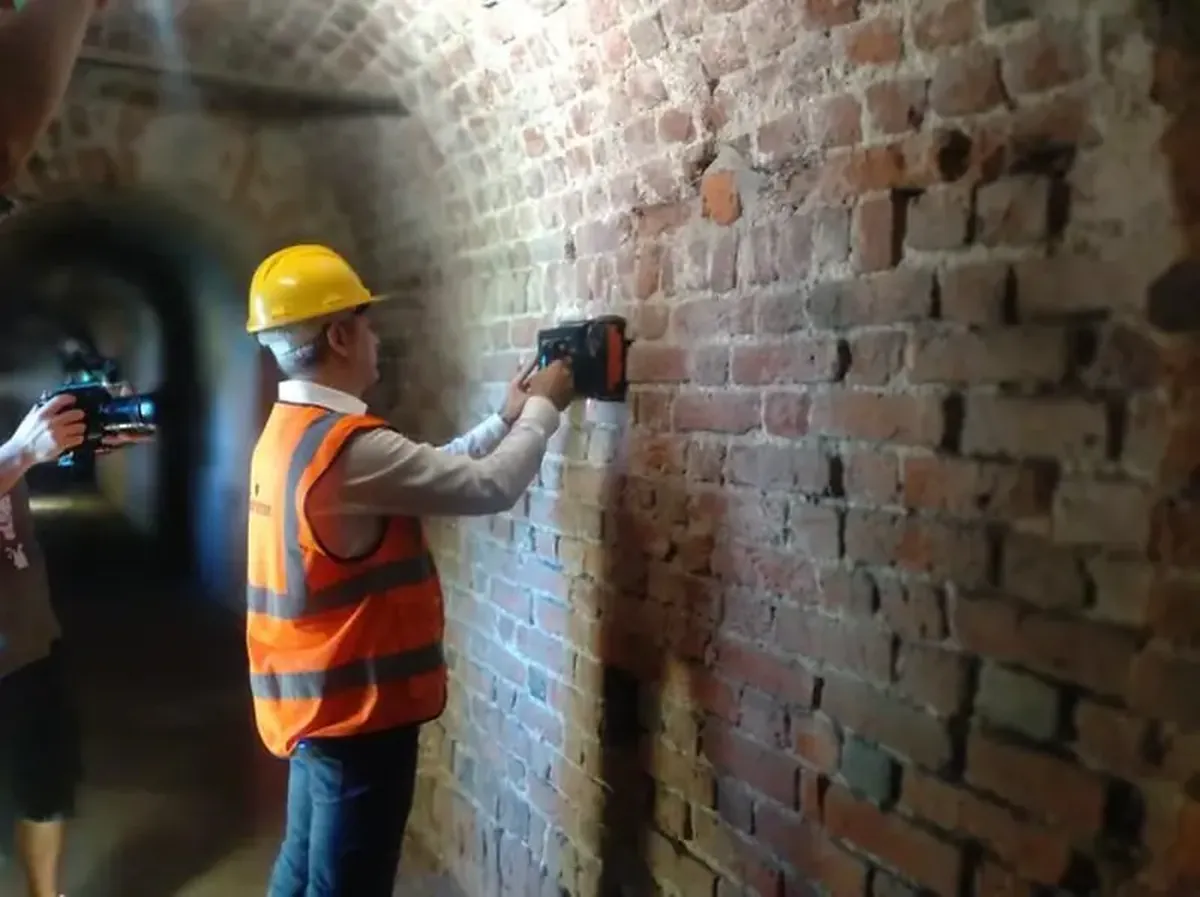 Leonardo's Hidden Tunnels Discovered Beneath Milan's Sforza Castle 6 The mysterious tunnels depicted in Leonardo's drawings were hidden beneath the castle in Milan.