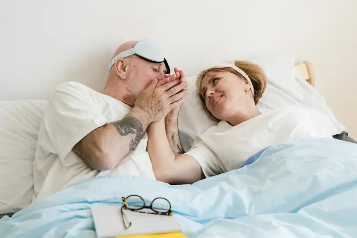 According to psychologists, feeling sleepy and tender next to a loved one is a sign of a happy relationship.
