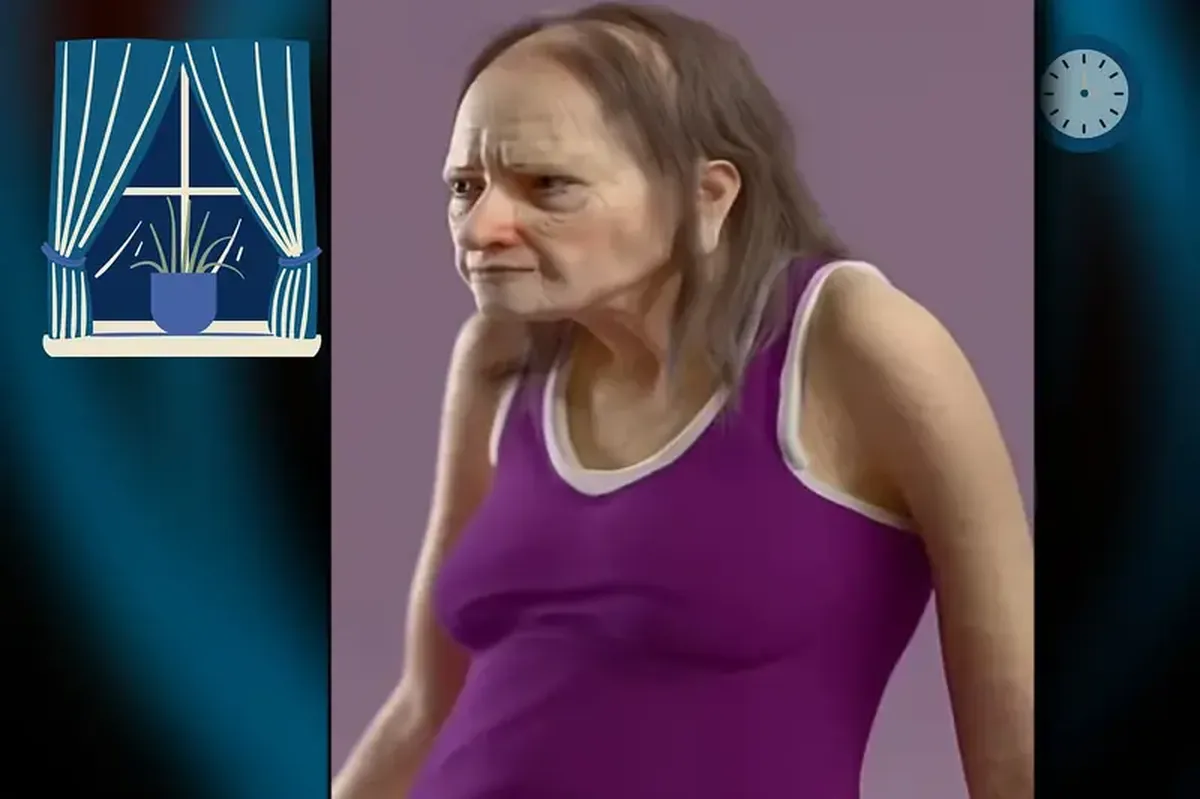 Scientists have envisioned what a person in 2050 who sleeps only six hours a day might look like.