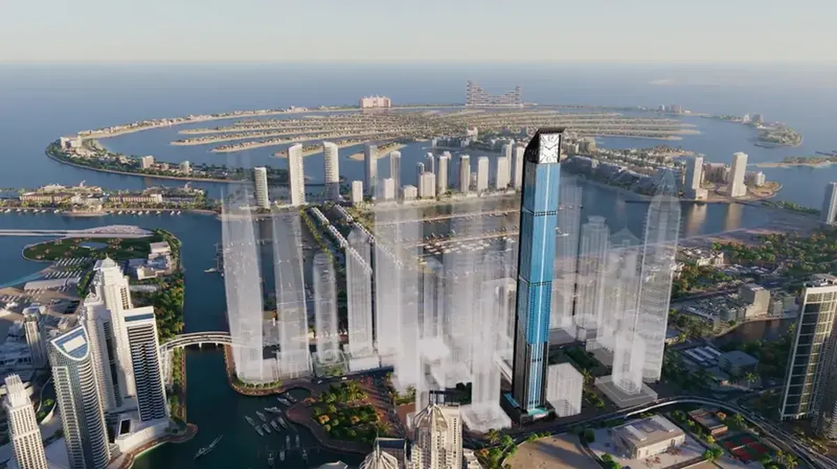 Dubai's 450‑Meter Residential Tower Will Feature a Giant 40‑Meter Swiss Clock 3 Dubai will be home to the world's tallest residential tower featuring a clock.