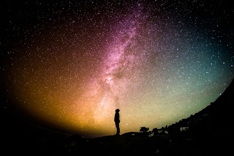 silhouette photography of a person