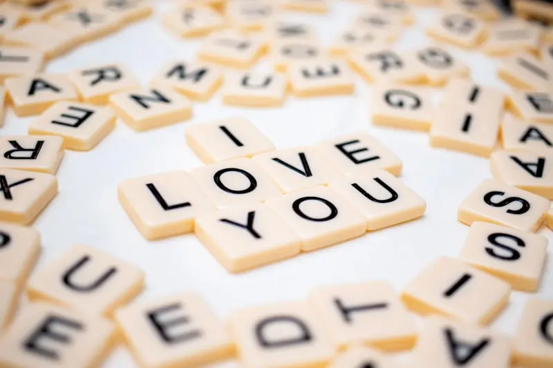 Say "I Love You" — Before It's Too Late 3 black and white letter blocks