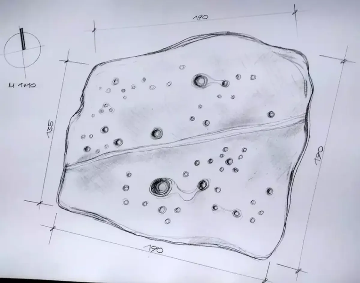 A prehistoric star map carved into stone has been discovered in Bulgaria.
