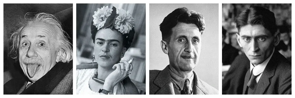 The "otrovert": the personality that thrives alone but connects deeply 4 Albert Einstein, Frida Kahlo, George Orwell, Franz Kafka