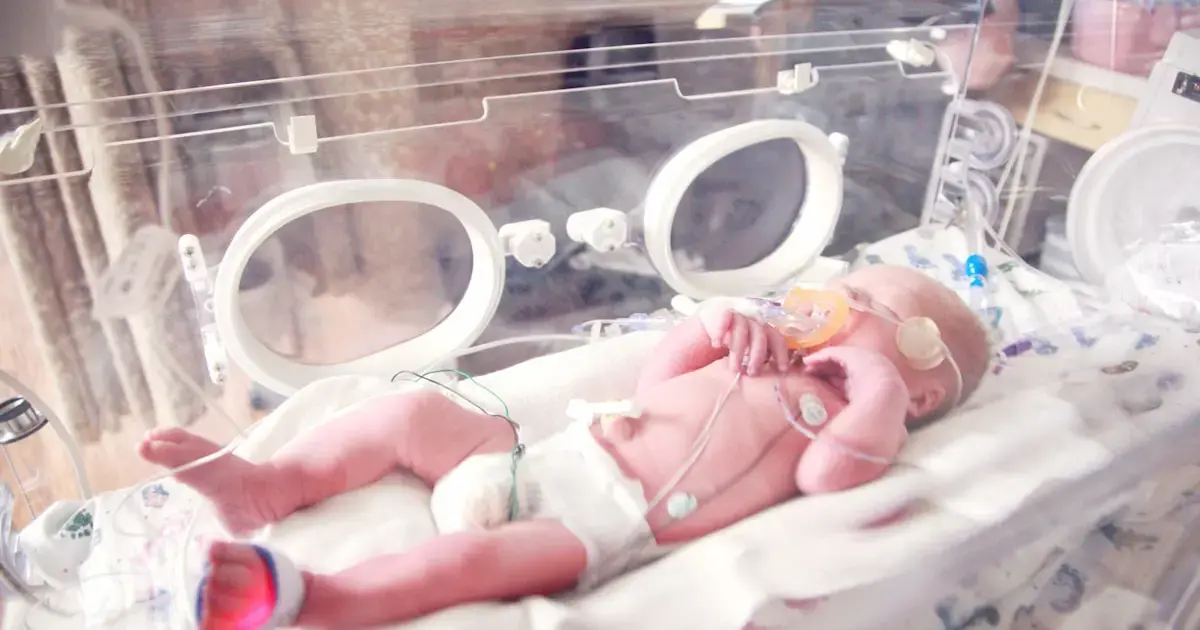 baby in an incubator
