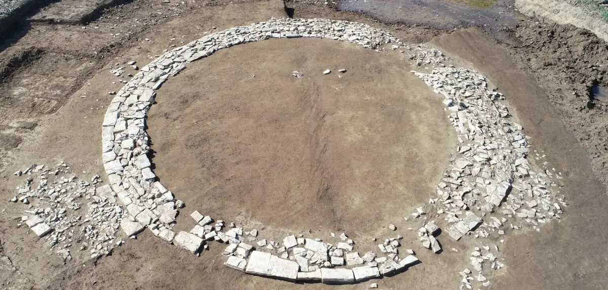 circular foundation of an ancient structure
