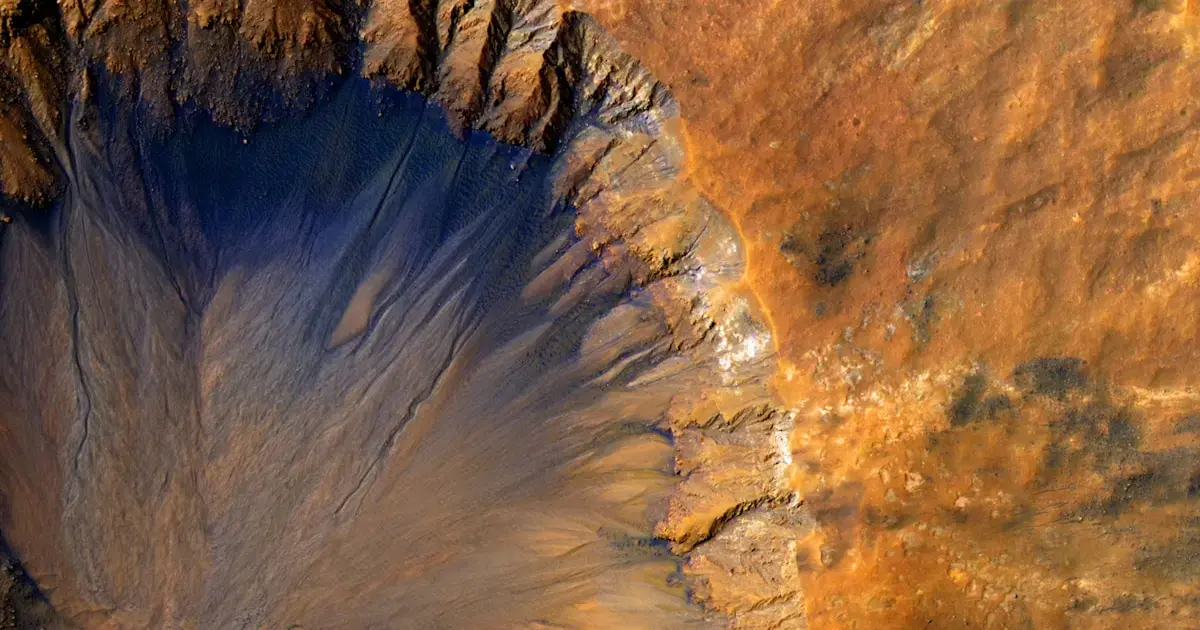 Crater on Mars