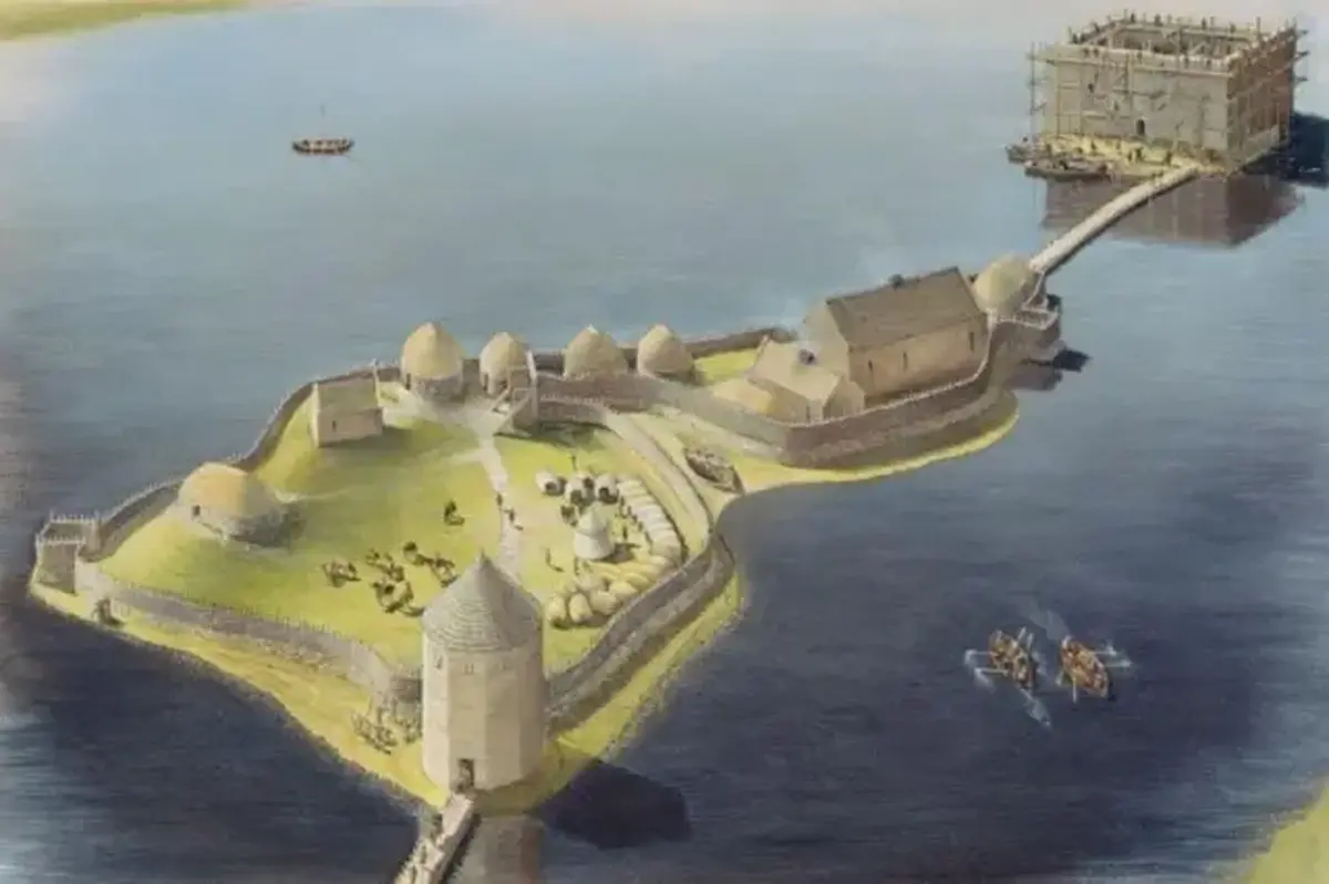 Lost stronghold of the Lords of the Isles found on Islay 5 Reconstruction of a Scottish castle on the island