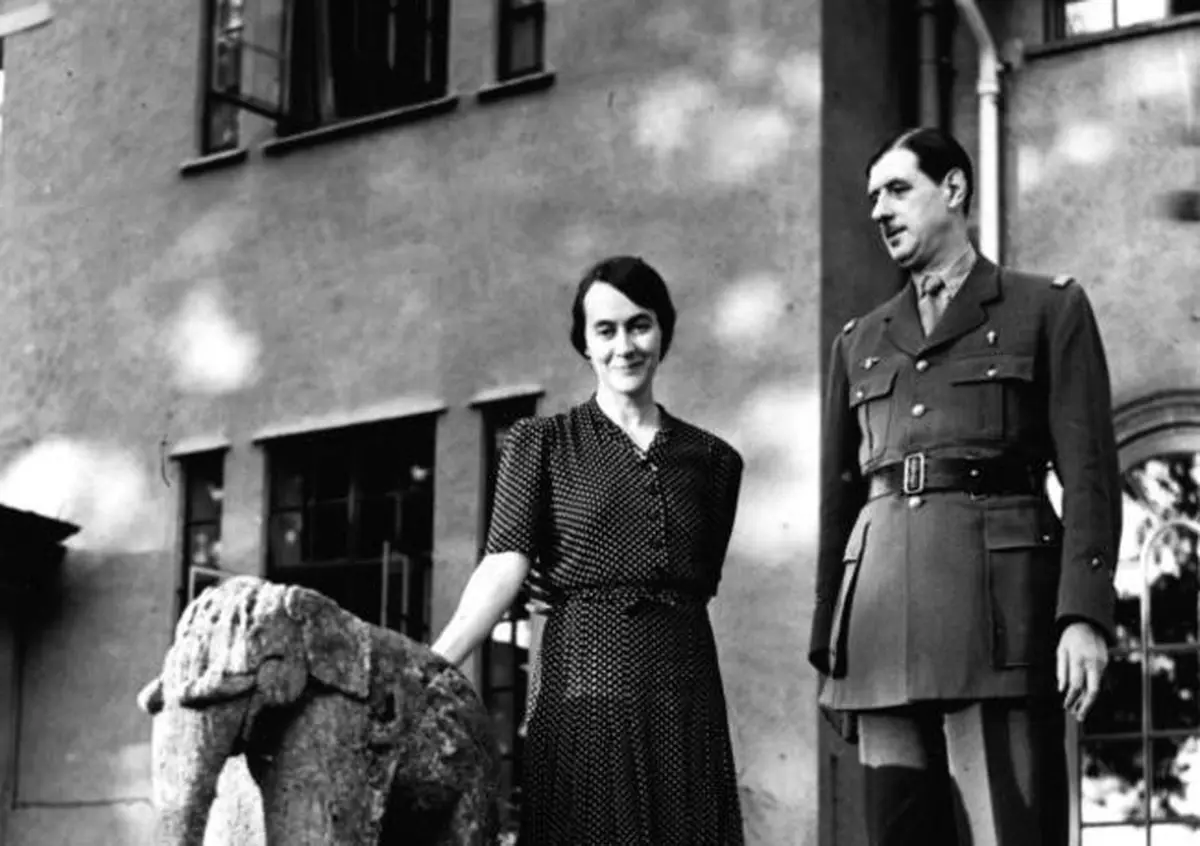 Charles de Gaulle and his wife
