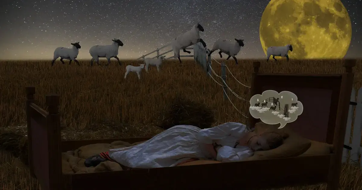 If Morpheus Is Delayed: How to Fall Asleep Fast and Sleep Better 5 A person counting sheep as they fall asleep.