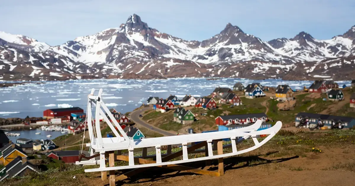 Greenland Is Warping and Drifting Northwest as Its Ice Melts 5 A ship on land in Greenland.