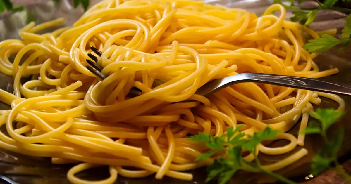 a plate of spaghetti