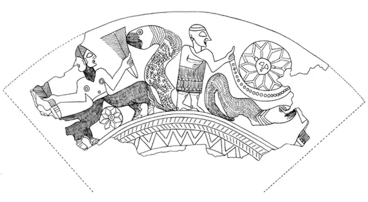4,300-Year-Old Silver Cup May Be One of the Earliest Depictions of the Cosmos 5 The engraving depicted on the cup