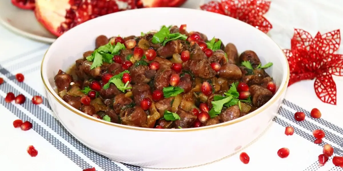 Sweet-and-Sour Chicken Liver with Pomegranate 4 Chicken Liver with Pomegranate (2)
