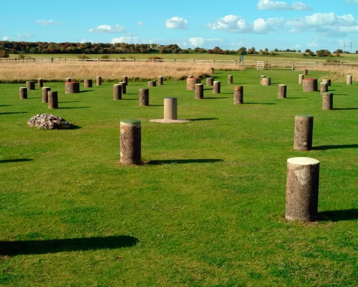 Woodhenge site featuring a circle of pits