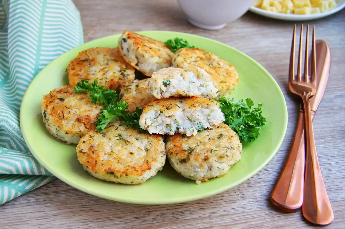 Fish Patties with Rice