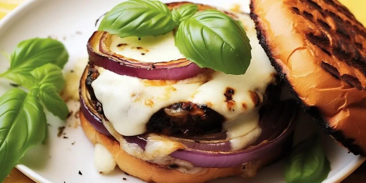 Vegan eggplant burger