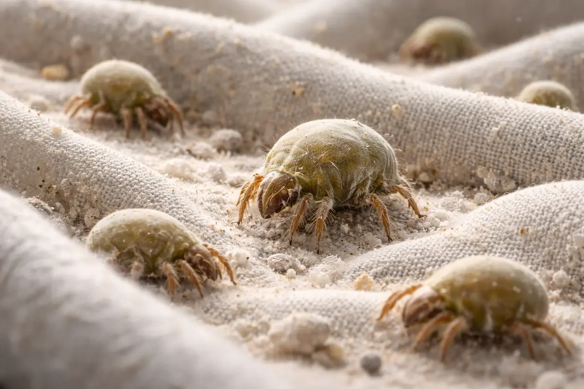 How your pillow's 'bed biome' is making you snore 4 dust mites in bedding