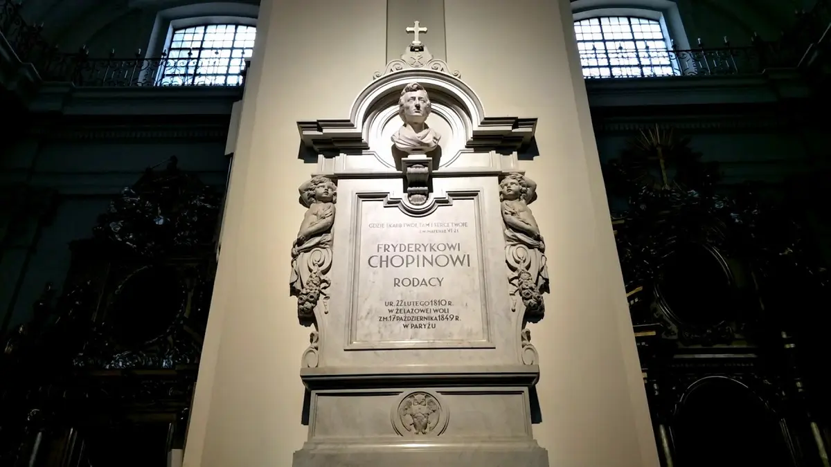 Why Chopin Left His Heart in Warsaw 11 Frédéric Chopin's Heart at Rest in the Column of the Church of the Holy Cross in Warsaw