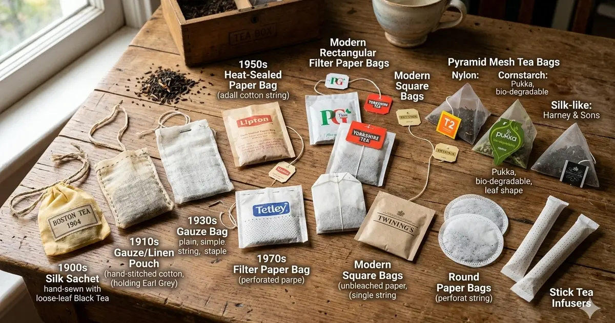 How Tea Upended Empires and Built Global Trade 9 Tea bags of various types, made from different materials — modern and ancient