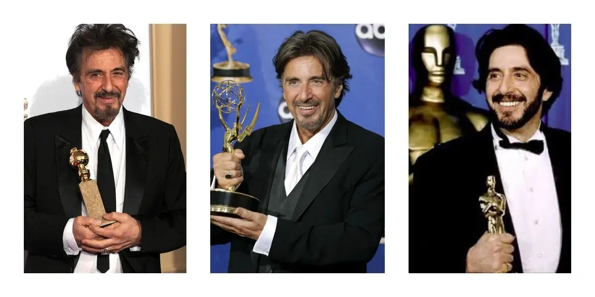 Al Pacino with his awards