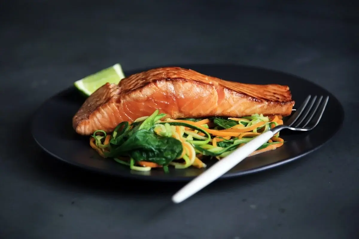 Grilled salmon