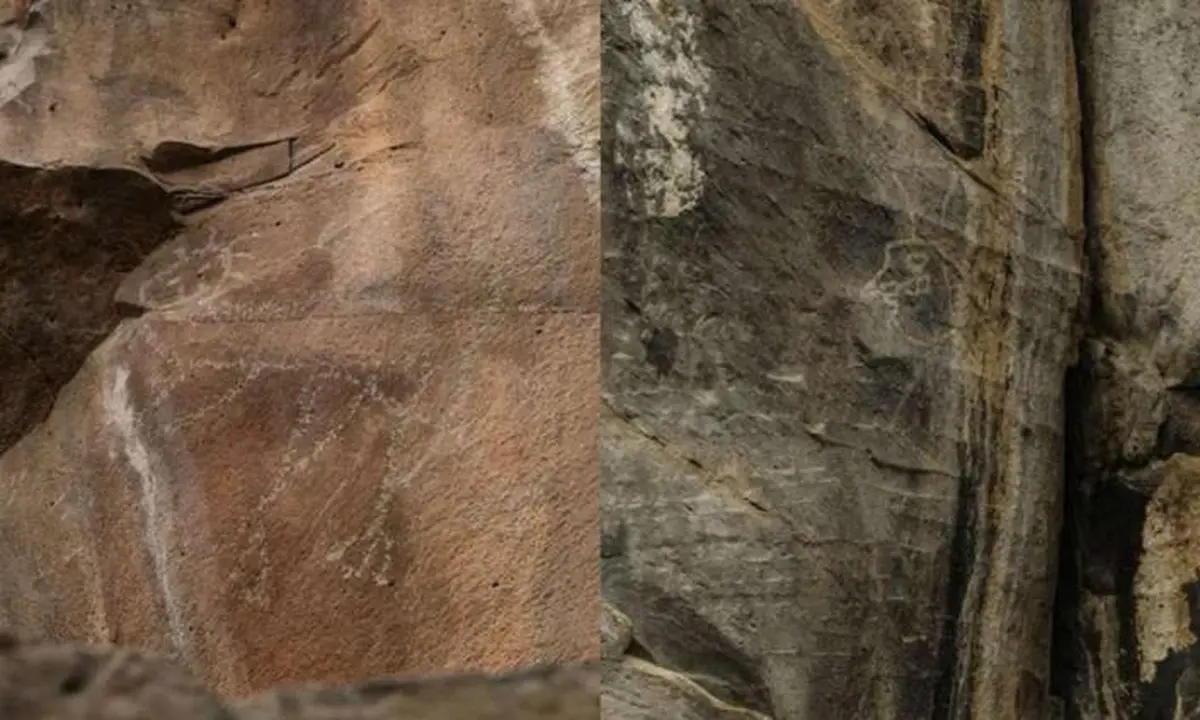 Millennia in stone: rare rock paintings found in Mexico