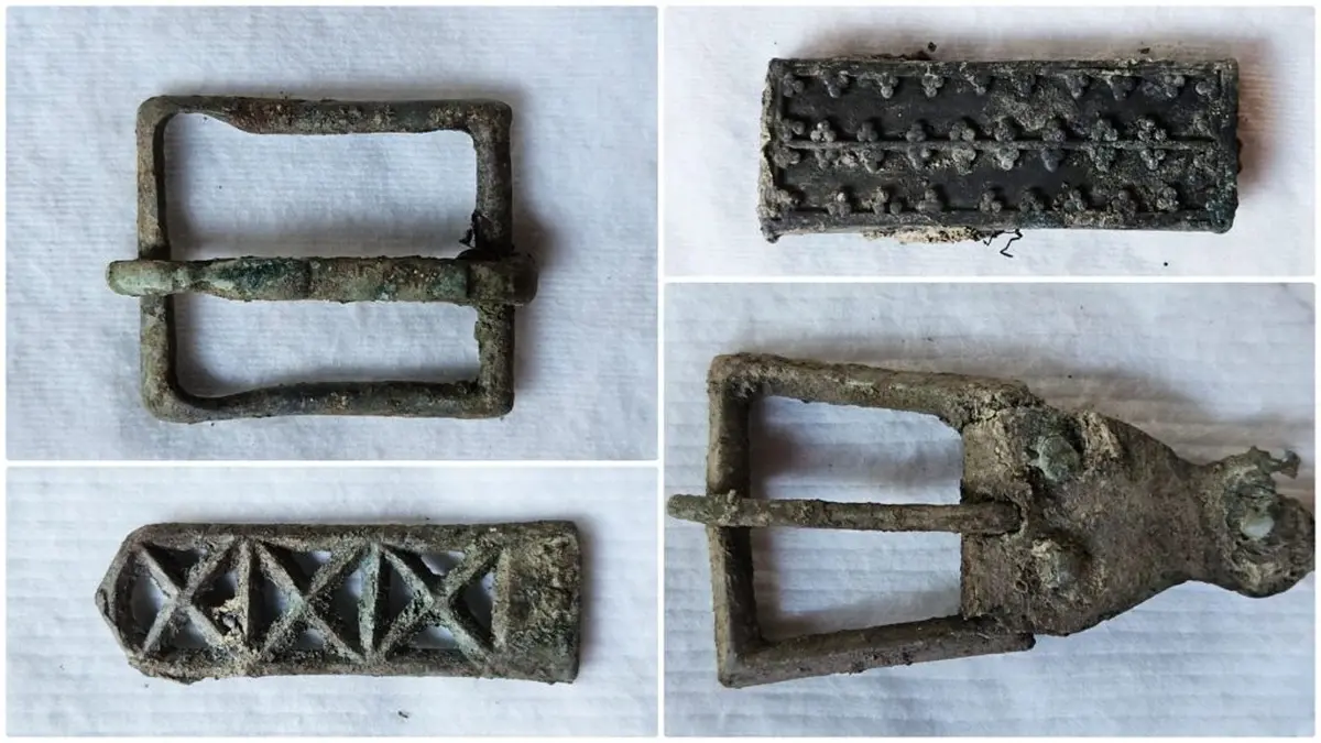 Silver objects from the excavation