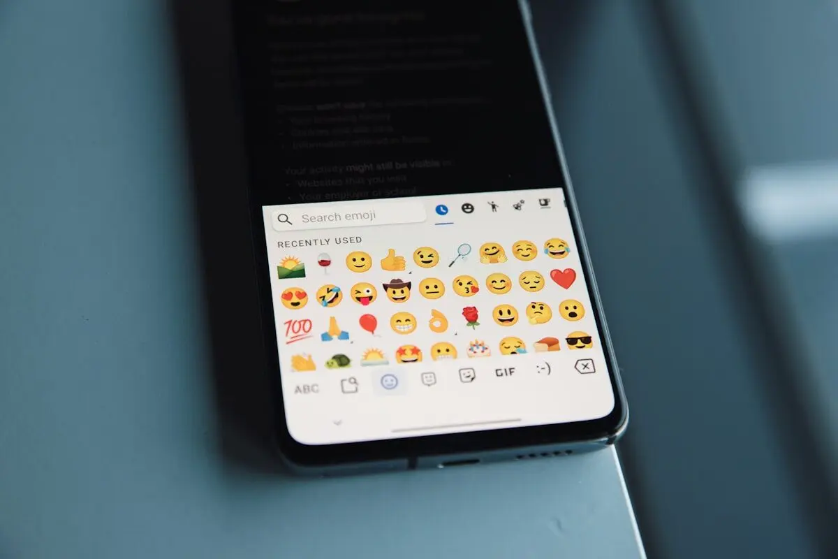 likes and emojis on a phone screen