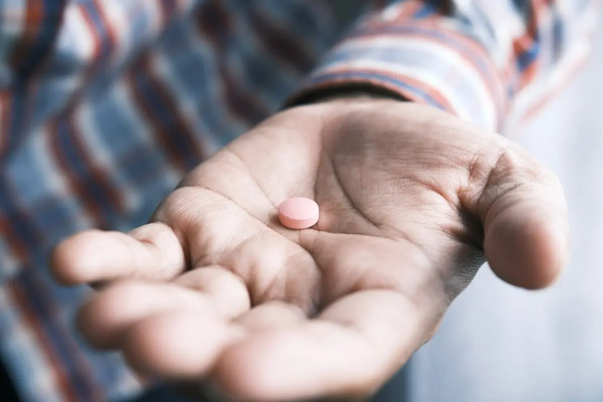 pill in palm