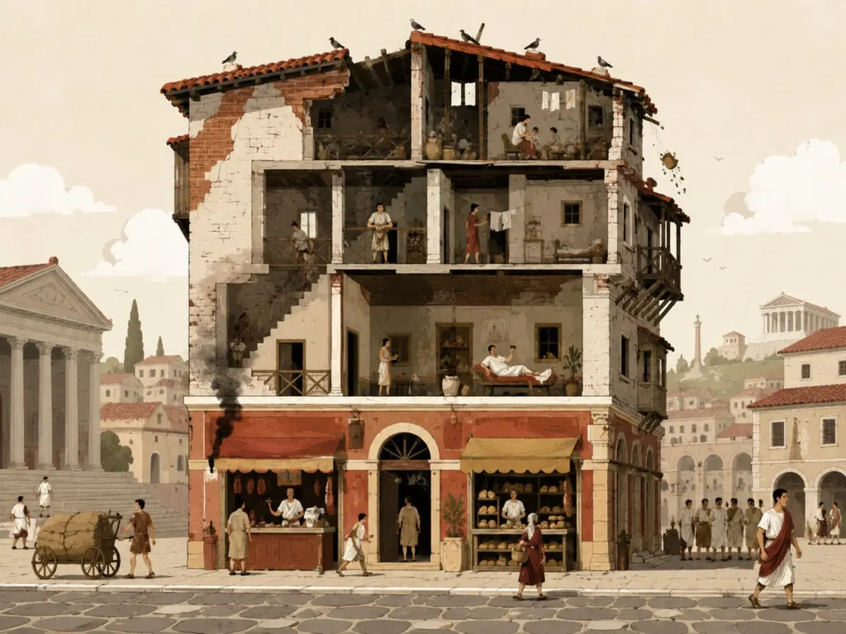 How the Romans Invented Apartment Living — and the Mess That Came With It 4 Multi‑story building in ancient Rome